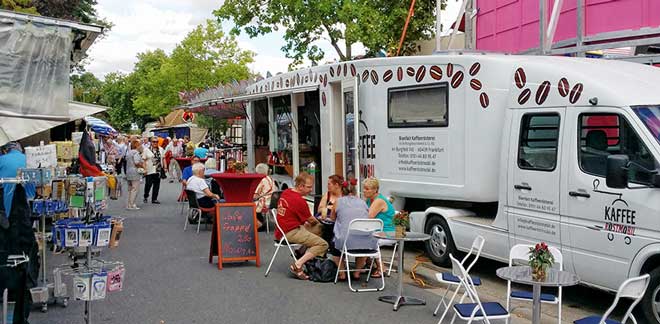 Marktsituation mit dem Kaffeeröstmobil